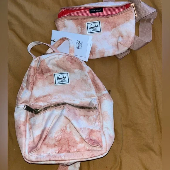 coral herschel backpack Herschel Supply Company | Bags | Herschel Coral White Nova Mini Backpack  Fanny Pack Crossbody Bag Bundle Nwt